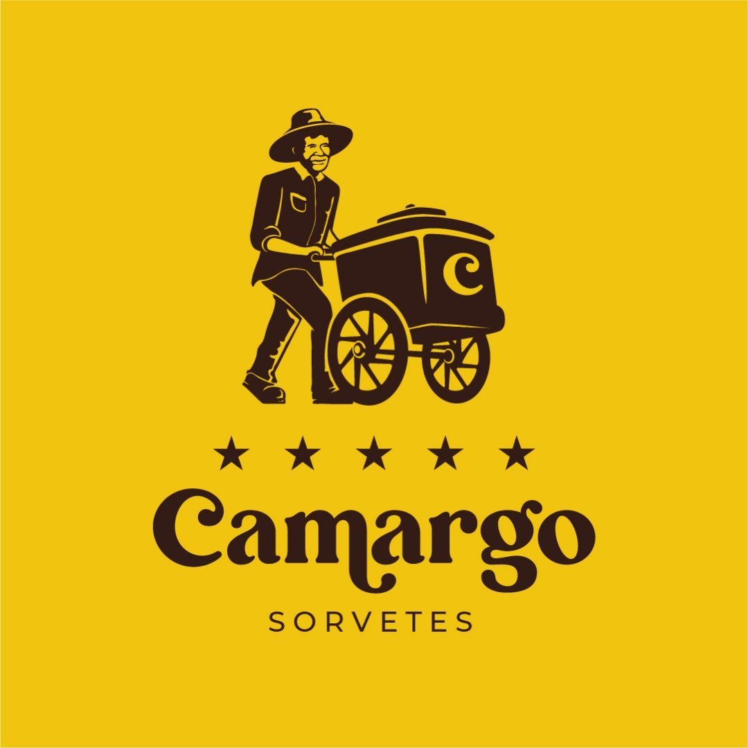 Logo Camargo Sorvetes — sorveteria artesanal